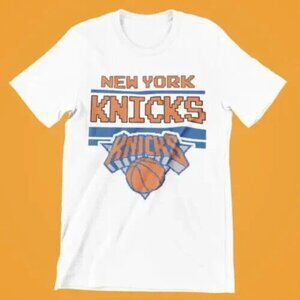 New York Knicks NBA Team Throw Pixel Art T shirt retro